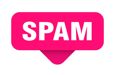 spam sticker. spam sign on transparent background