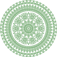 Beautiful flower art and mandala vector design