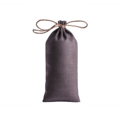 A stylish fabric pouch tied with twine, perfect for gifting or storage. Its minimalist design enhances any decor, making it a versatile accessory for various occasions.