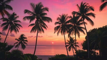 sunset over the sea