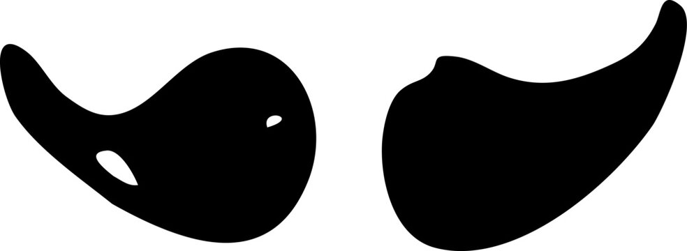 Hand Drawn mustache doodle. Sketch style icon. Decoration element. Isolated on white background. Flat design. Vector illustration