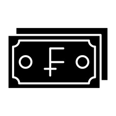 Swiss Franc Note Icon