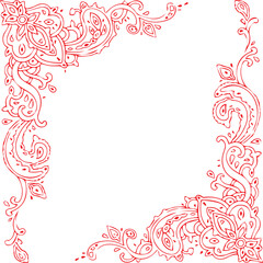 Beautiful flower art and mandala vector design