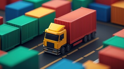 Smart logistics hub enhancing transportation and storage efficiency in urban environments