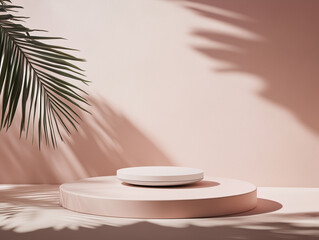 Minimalist Pink Aesthetic Product Display with