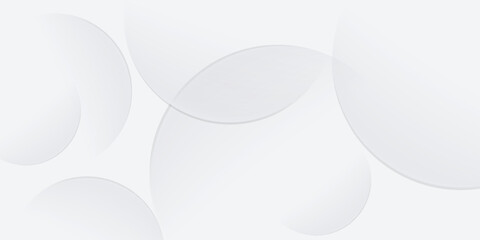 White light grey circular background with diagonal stripes.3d geometric texture illustration. Bright circles pattern. Pure horizontal banner wallpaper.