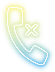 Fototapeta premium Neon Calling Icon