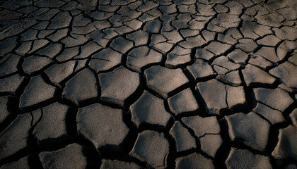Dry cracked earth, parched land, Earth dirt texture background, arid soil, Dry cracked earth texture, cracked earth, Dry mud, broken texture, desert, global warming, climate change concept.