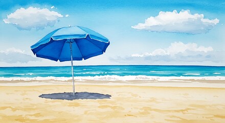 Azure Embrace: Coastal Serenity AI Generated