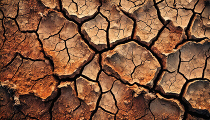 Dry cracked earth, parched land, Earth dirt texture background, arid soil, Dry cracked earth texture, cracked earth, Dry mud, broken texture, desert, global warming, climate change concept.