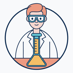 Scientist Using Bunsen Burner for Scientific Research