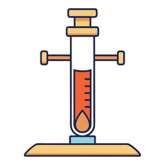 Scientist Conducting Chemical Reaction Using Bunsen Burner