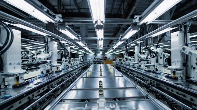 High-tech floor leverages predictive analytics for seamless robot operation, as predictive maintenance cuts downtime, predictive approach fueling premium stock interest among manufacturers.