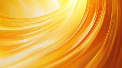 Abstract vibrant golden swirl design creating a sense of motion and warmth in a bright background