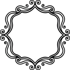 vector frame with floral ornament