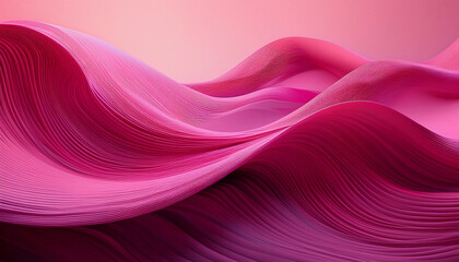 Abstract 3d electric soft waves floating as a light pink colored background wallpaper