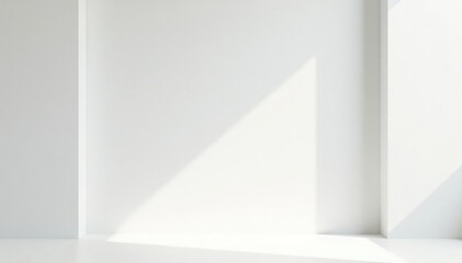 Fototapeta premium Pure white backdrop, pristine minimalist aesthetic, bright, blank