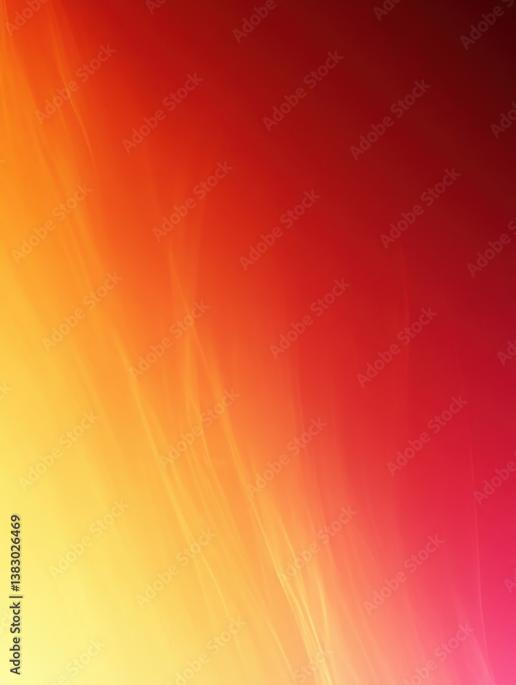 Aufkleber abstract gradient background with dynamic light streaks in warm tones of orange yellow and red