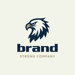 Obraz premium Eagle head for strong company.falcon hawk animal logo design