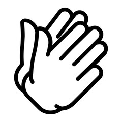 Hand gesture Line icon