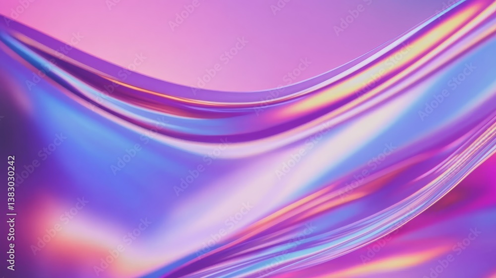 Poster abstract colorful wave pattern with vibrant gradients creating a dynamic visual effect