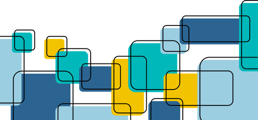 Geometric Modern Square Border