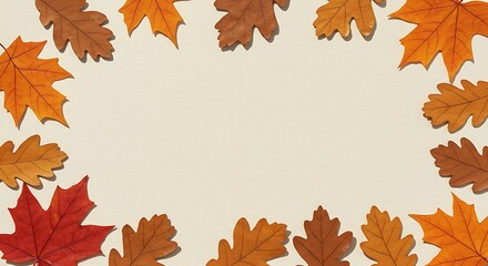Fototapeta premium Autumn's Gentle Embrace AI Generated