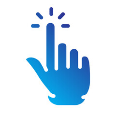 Hand gesture Flat Gradient Icon
