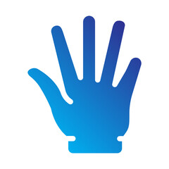 Hand gesture Flat Gradient Icon