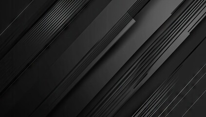 Obraz premium Dark, dynamic abstract background with layered diagonal stripes