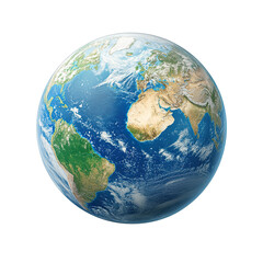 Fototapeta premium Earth planet isolated on transparent background.