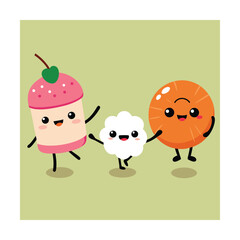 Obraz premium happy easter card with funny eggs