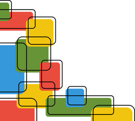 Geometric Square Corner