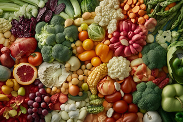 Colorful Assortment of Fresh Vegetables for Healthy Eating and Nutrition