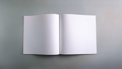 mock up magazine book or catalog on white table blank page or notepad on solid background blank page or notepad for mockups or simulations