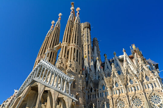 south facade of the Sagrada Familia, Barcelona
