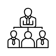 Organization chart hierarchy business structure management team leadership company levels diagram 