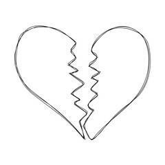 brokenheart doodle