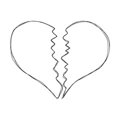brokenheart doodle