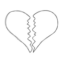 brokenheart doodle