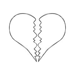 brokenheart doodle