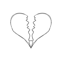 brokenheart doodle