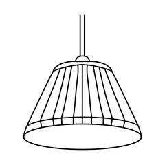 vector illustration of a lamp