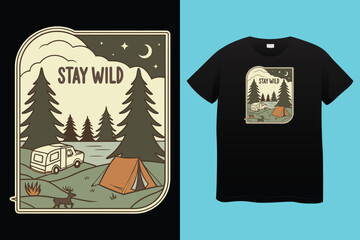This shirt smells like campfire. camping graphics vector, vintage explorer, adventure, wilderness. Outdoor adventure quotes symbol. Perfect for t-shirt prints, posters.This shirt smells like campfire.