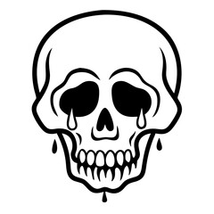 Obraz premium Skull Silhouette