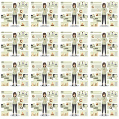 Data icons pattern illustration 
