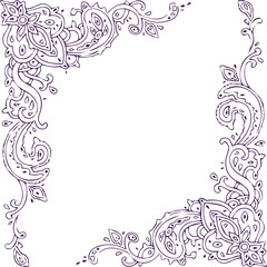 Beautiful flower art and mandala vector design