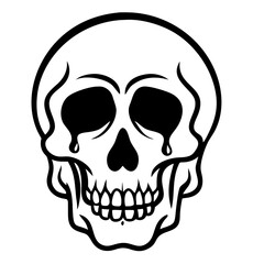 Obraz premium Skull Silhouette