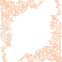 Beautiful flower art and mandala vector design