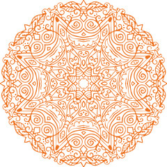 Beautiful flower art and mandala vector design